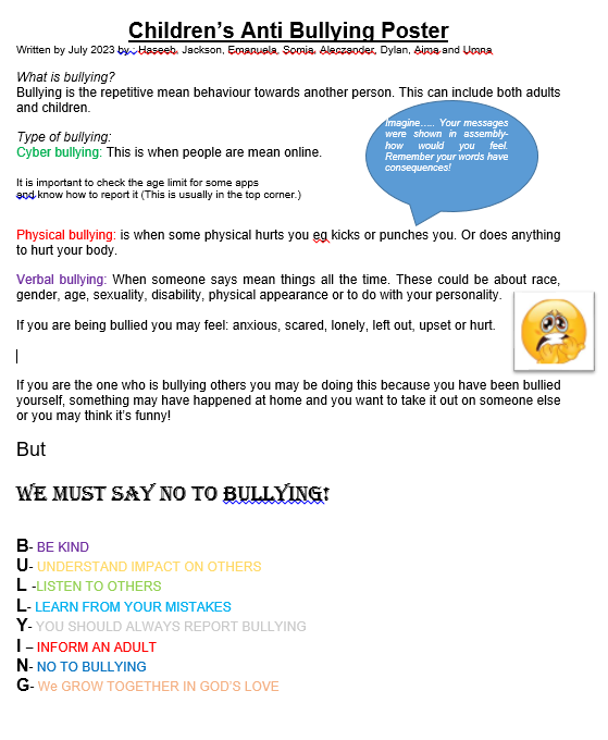 Antibullying Poster